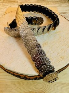 CINTURON GOAT PLATEADO