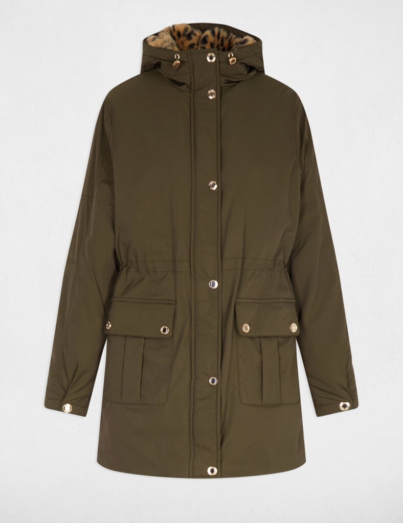 PARKA LARGA CAQUI MORGAN - Imagen 4