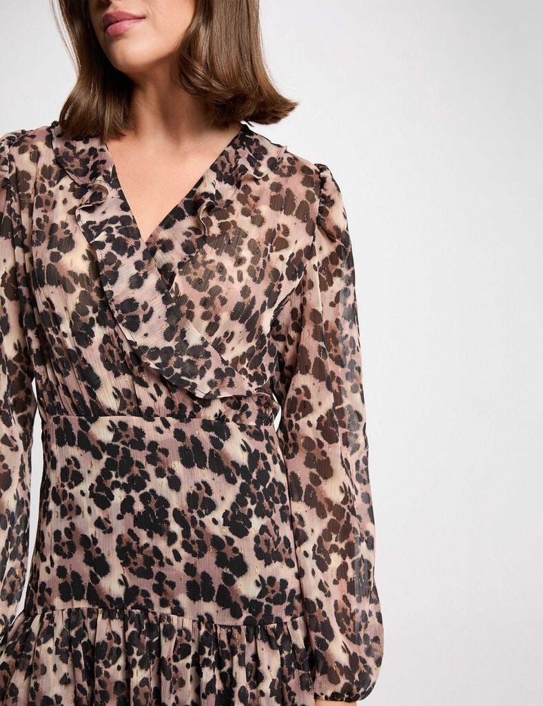 Este vestido corto y evasé Oliva Valencia