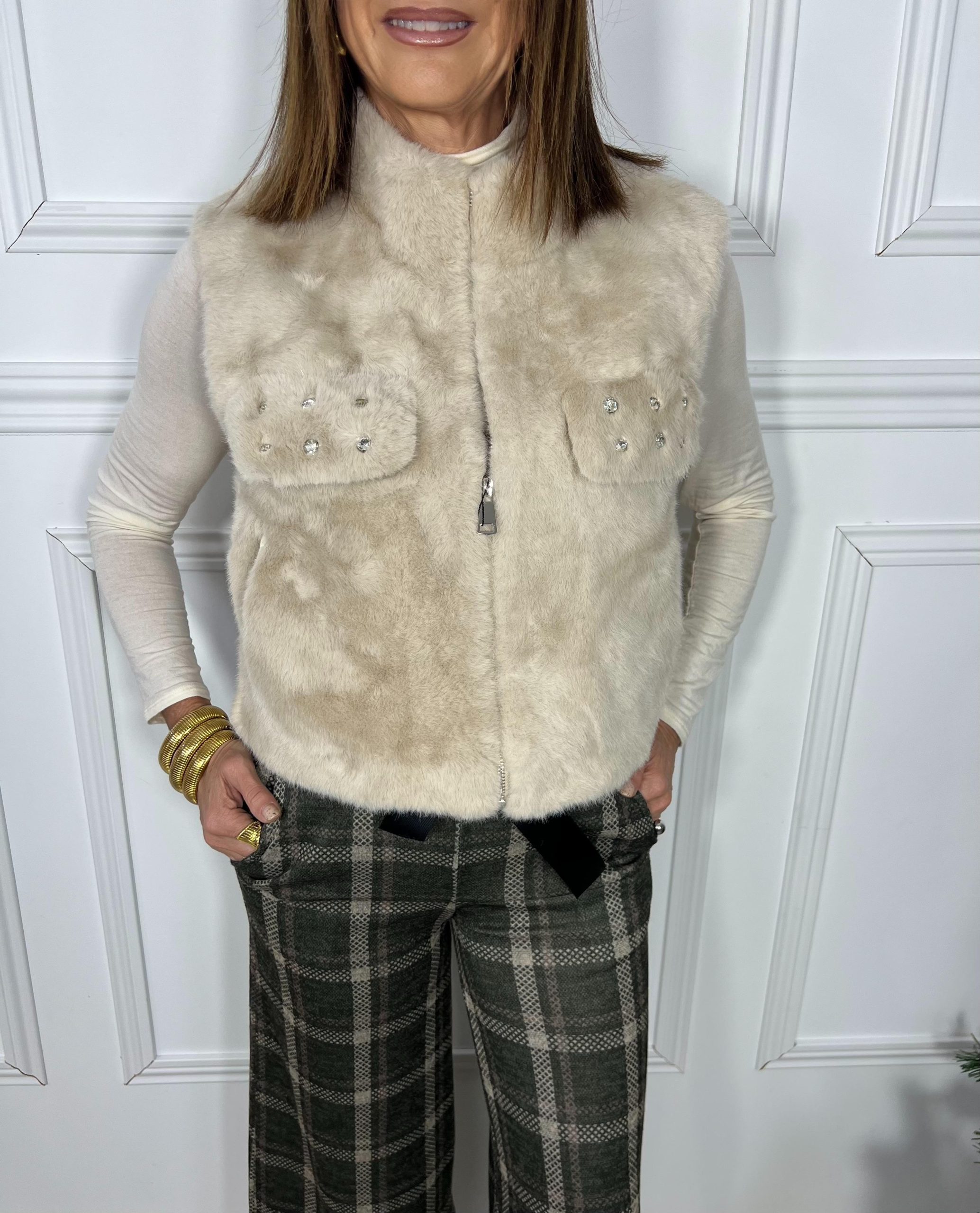 CHALECO MADISON BEIG - Imagen 2