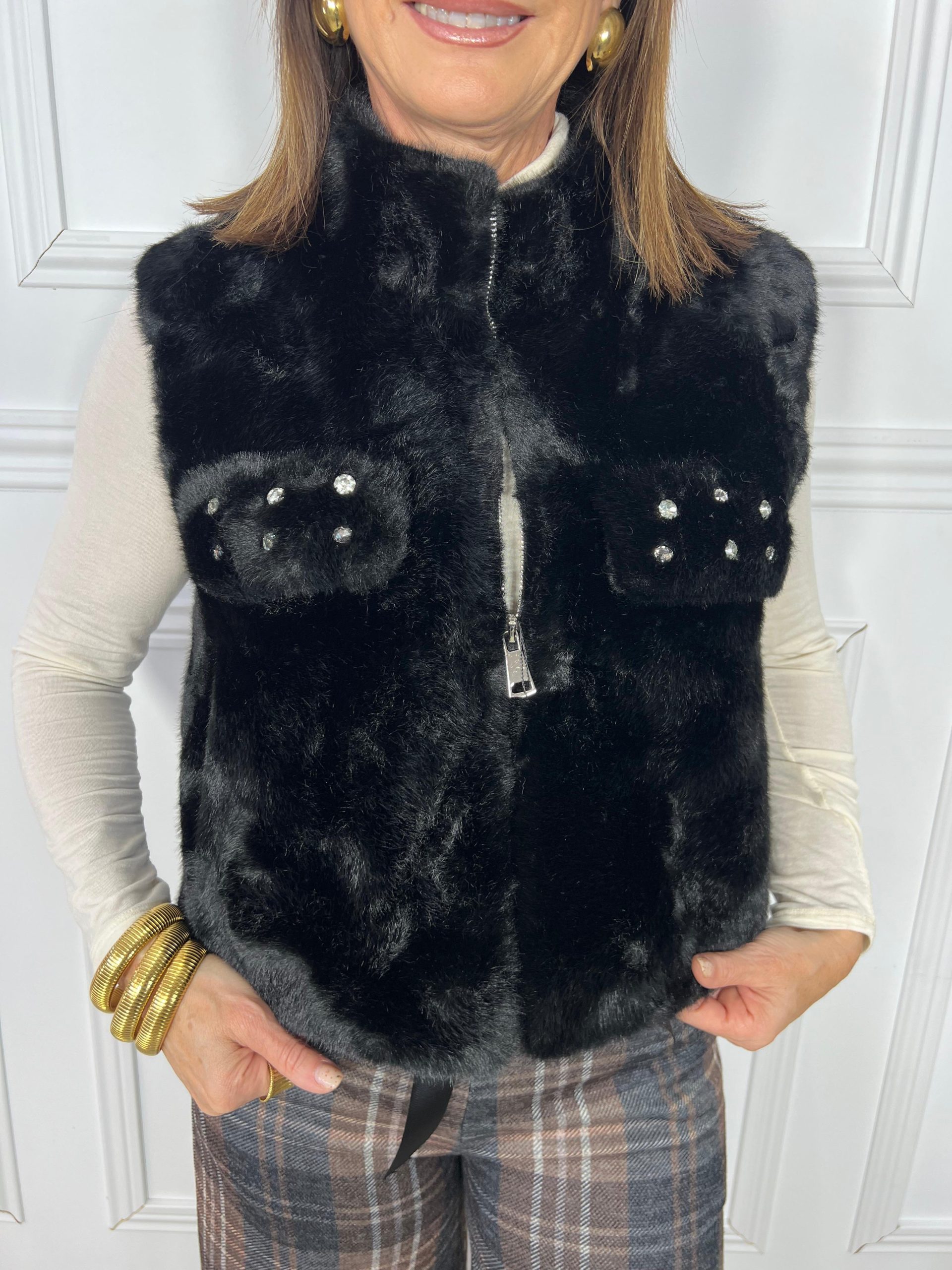 CHALECO MADISON NEGRO - Imagen 3