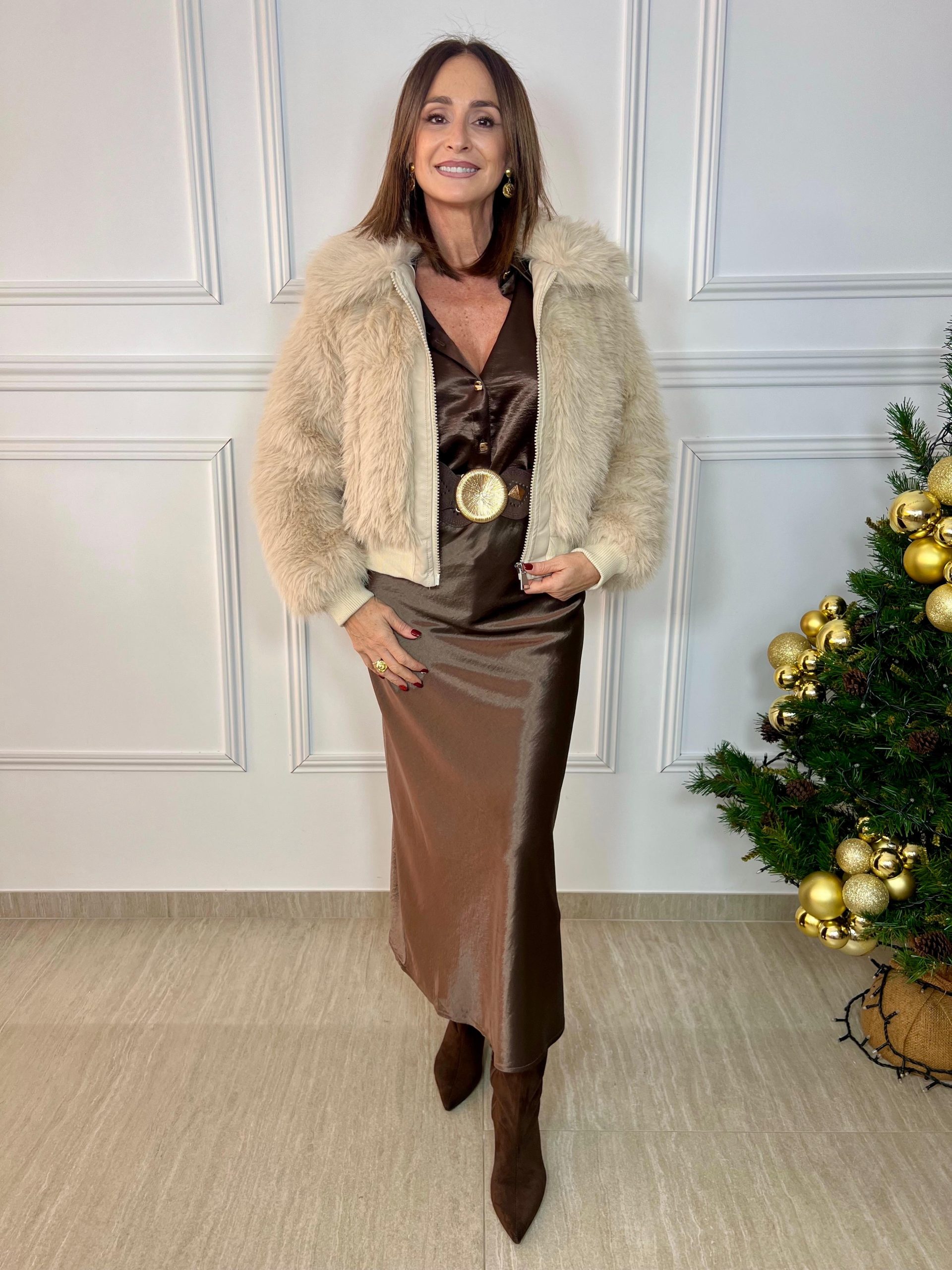 CHAQUETON JULIETA BEIG - Imagen 4