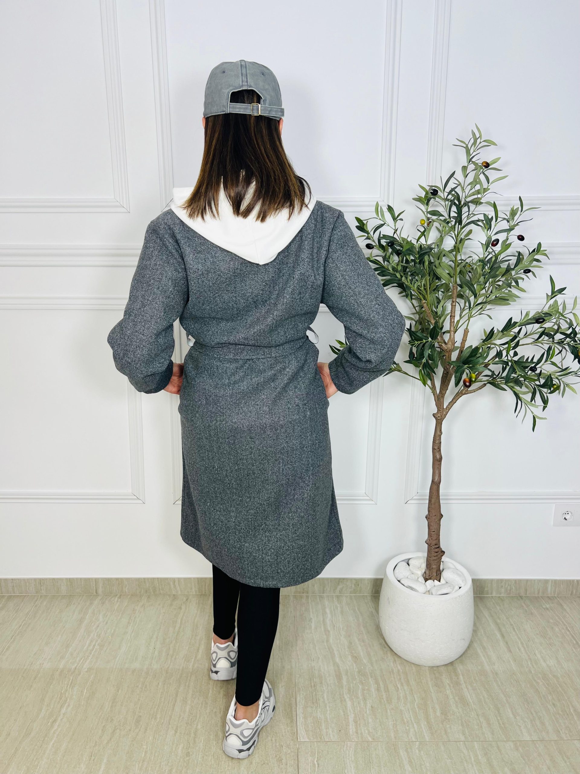 ABRIGO ALYS GRIS OSCURO - Imagen 5