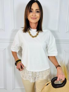 CAMISETA ENCAJE